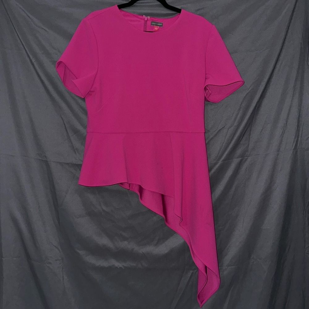 Pink asymmetric blouse
